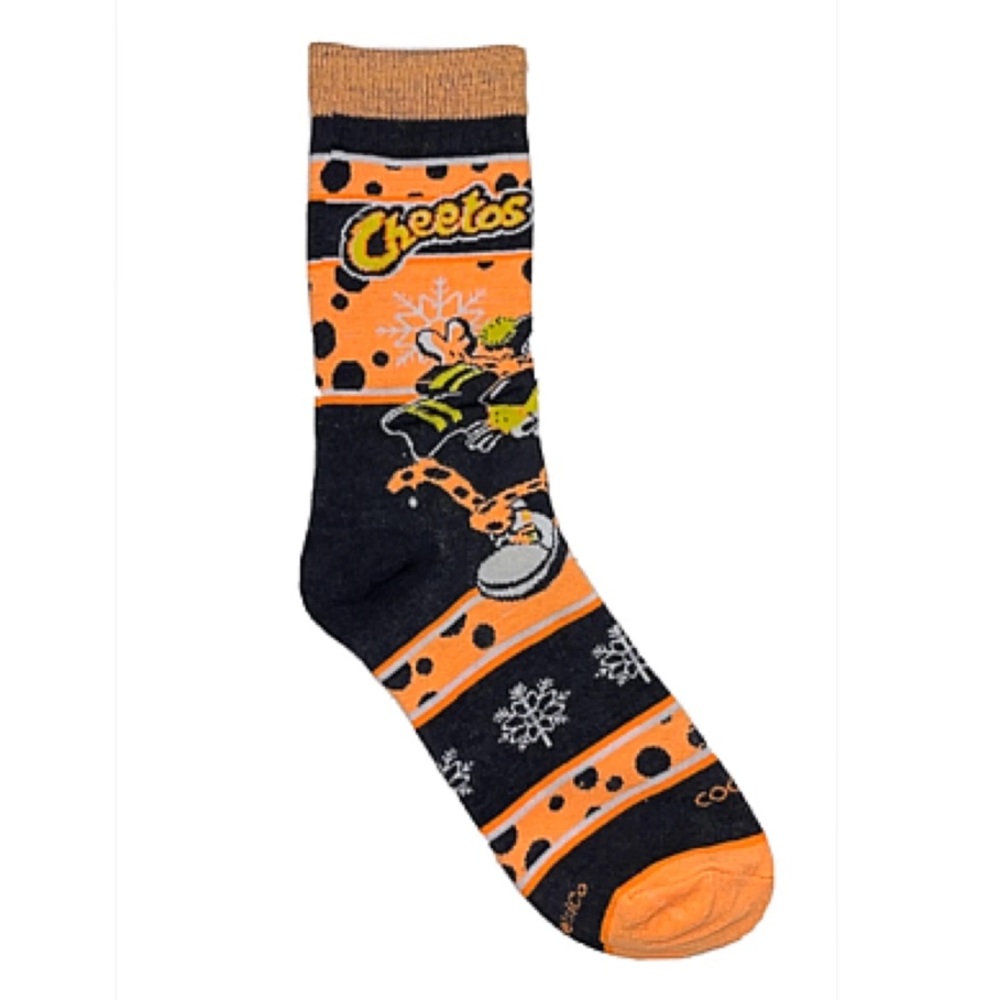 NWOT Crazy Socks Cheetos socks